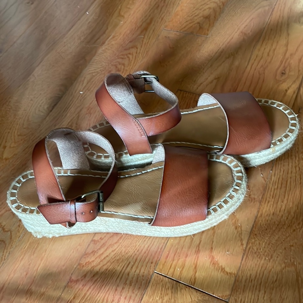 Tan Boho Espadrilles size 9